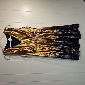 J CREW gold dress
